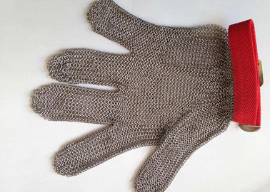 Реверзибельные перчатки нержавеющей стали уровня 5 безопасности с цветом серебра ремня ткани