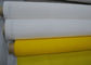 Желтая футболка шелковой ширмы ткани сетки полиэстера печатая высокую плотность, 91 микрон