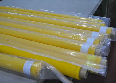 Ткань экрана сетки полиэстера потока желтого цвета 80 для печатания ткани, ширины 250км