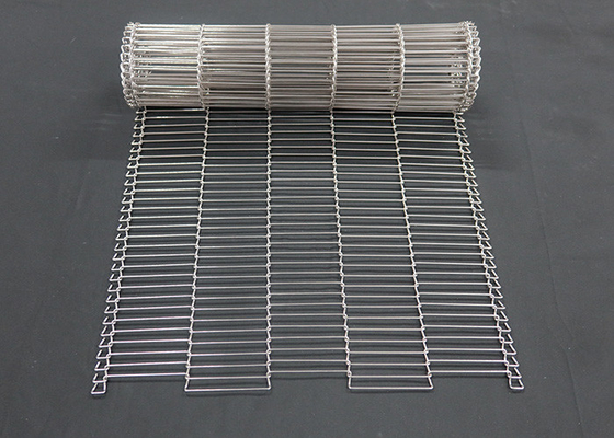 1 мм пищевой шоколад Enrober Wire Mesh Конвейерный ремень из нержавеющей стали Flat Flex
