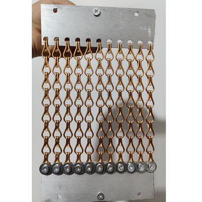 Хорошая цена. Gold  Anodized Chain Mail Decorative Metal Link Mesh Curtain Aluminium Alloy Coil Drapery онлайн