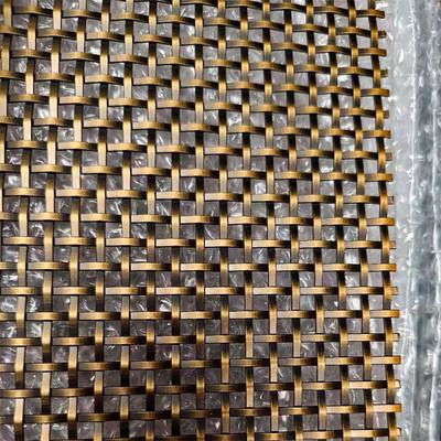 Хорошая цена. Металлическая мебель с плоской проволокой Экран Одинокий обжима антикварная латунная отделка декоративная тканая проволочная решетка онлайн