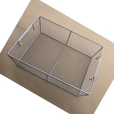 Хорошая цена. 304 Stainless Steel Woven Mesh Basket Industrial Workshop Cleaning Storage Metal Wire Mesh Basket онлайн