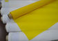 Ткань низкого полиэстера удлиненности Силк скрепляя болтами для печатания экрана, цвета белых/желтого цвета