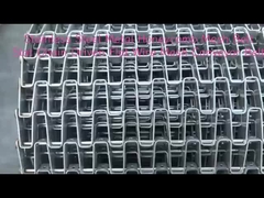 Нержавеющая сталь 304 Медоносный конвейерный ремень Большая стена Медоносная плоская полоса