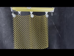 Золотая алюминиевая декоративная катушка с сетчатой потолочной завесой