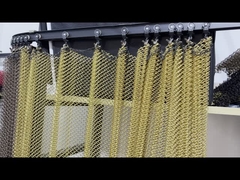 Декоративная золотая металлическая сетка занавес Металлическая сетка занавес для дизайна интерьера