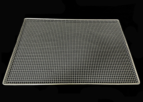 Пищевой класс 18x26 дюймов из нержавеющей стали 316 Металлические сварные перфорированные сушильные подносы для травы