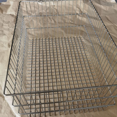 Хорошая цена. Высококачественная 64x45x30 см из нержавеющей стали сварная проволочная сетка корзина для хлеба онлайн