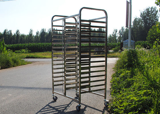 Вагонетка пекарни Ss304 фаст-фуда 0.7mm с подносами